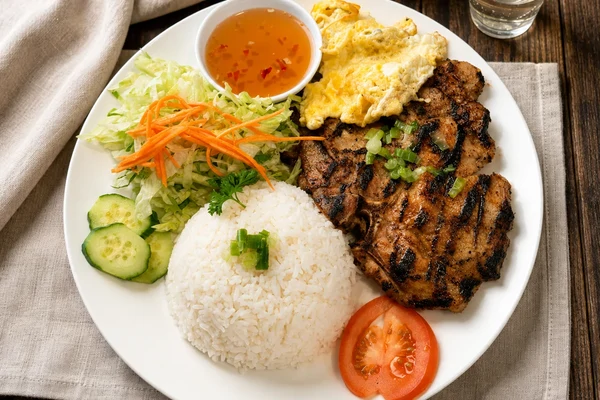 Grilled Pork Chops (Com Suon)