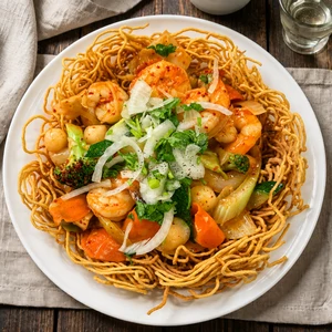 Crispy Fried Noodles (Mi Xao Don)