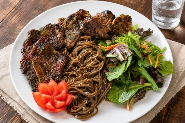 Asian Pasta Noodles with Short Ribs